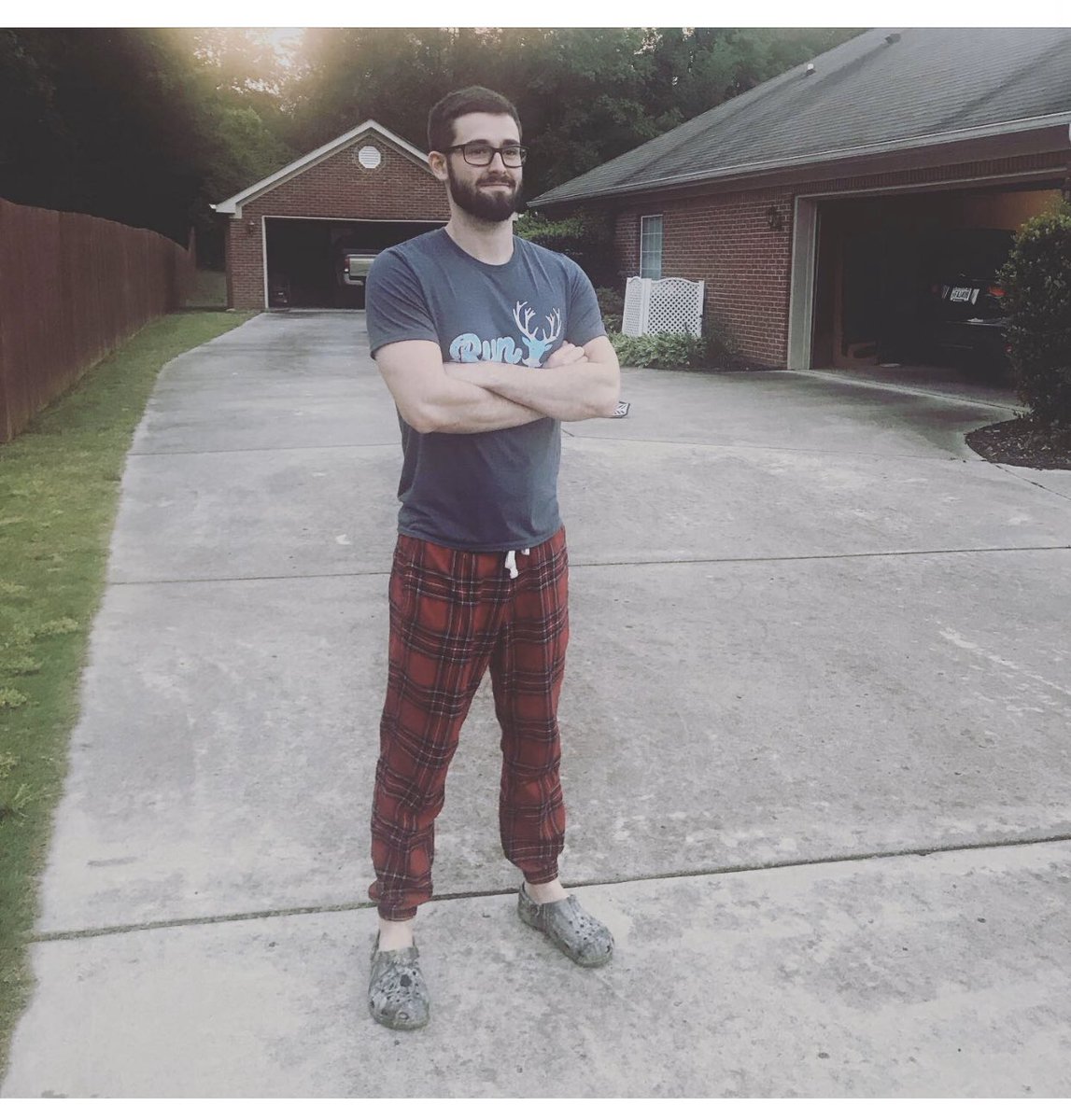 deannmac08's tweet photo. When @BraydenMccarver looks like a stay-at-home quarantined mom bc technically he is. 🤷🏻‍♀️ #essentialparents #stayathomeson #crocs https://t.co/1KnYoRb0tg