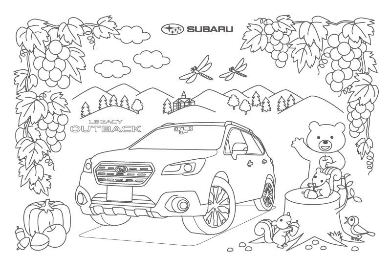 株式会社SUBARU、お家で楽しく過ごしてもらうため塗り絵を公開するも、一つだけ難易度高すぎｗｗｗ