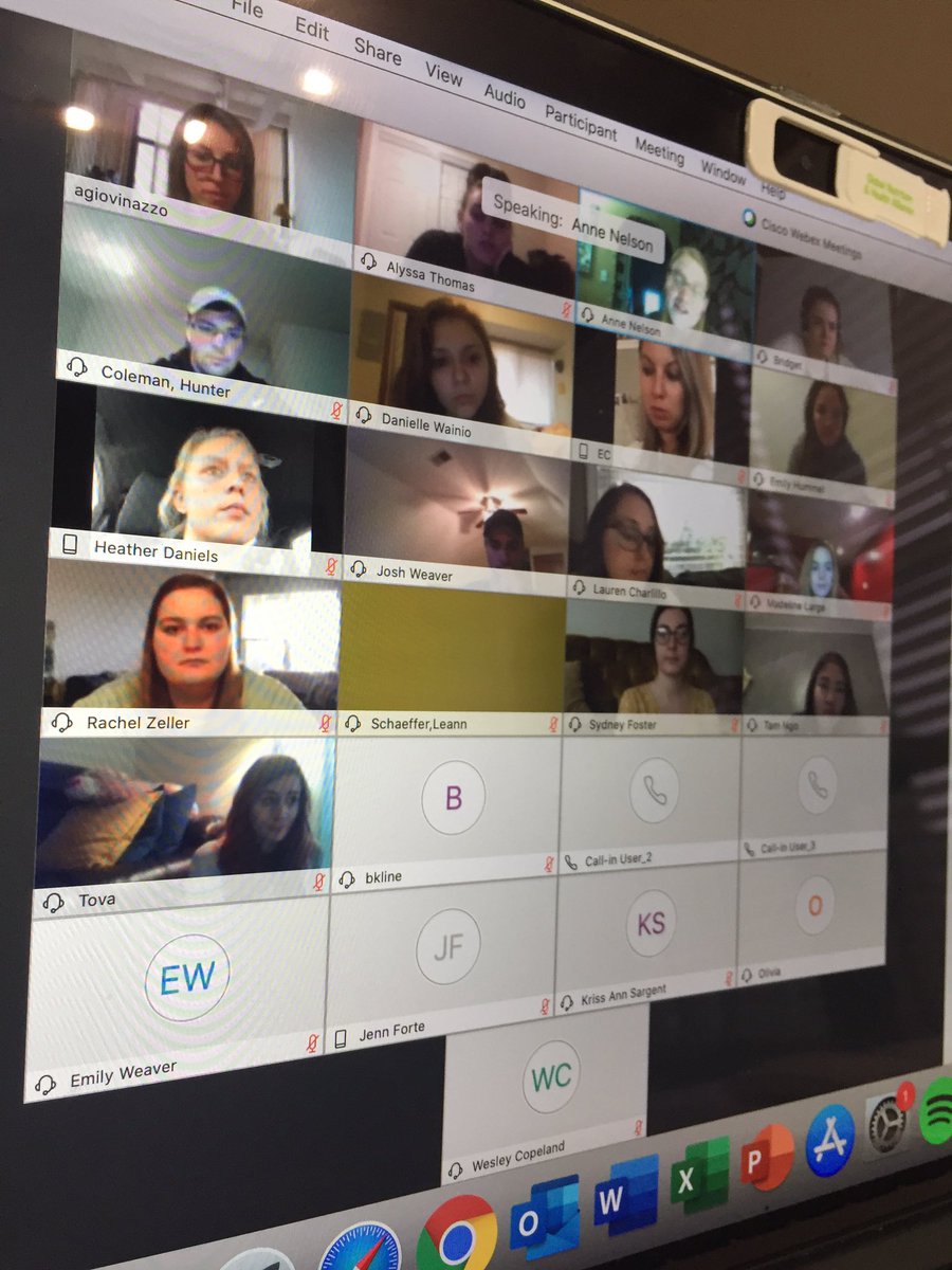 MADE MY DAY!! We had a great virtual meeting tonight with #FEN students and grads. The take home message? The food industry is alive and well!!