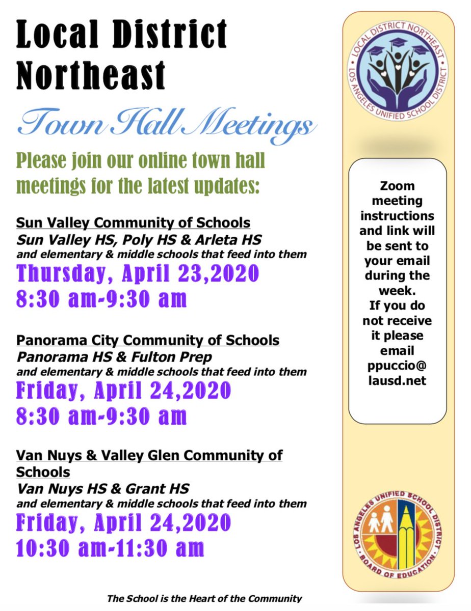 vistamiddle's tweet photo. Vista Middle School ๐ค ๐ฅ inviting staff & families to the Panorama Community of Schools TOWN HALL MEETING tomorrow, April 24, 8:30-9:30am!!๐ฃJoin Zoom Meeting Here https://t.co/FJyaO4aEO6 Meeting ID: 918 7812 4983 โ
Password: 929767๐ #VistaRocks #VaqueroPride #FamilyInvolvement https://t.co/OlYHPCcmww