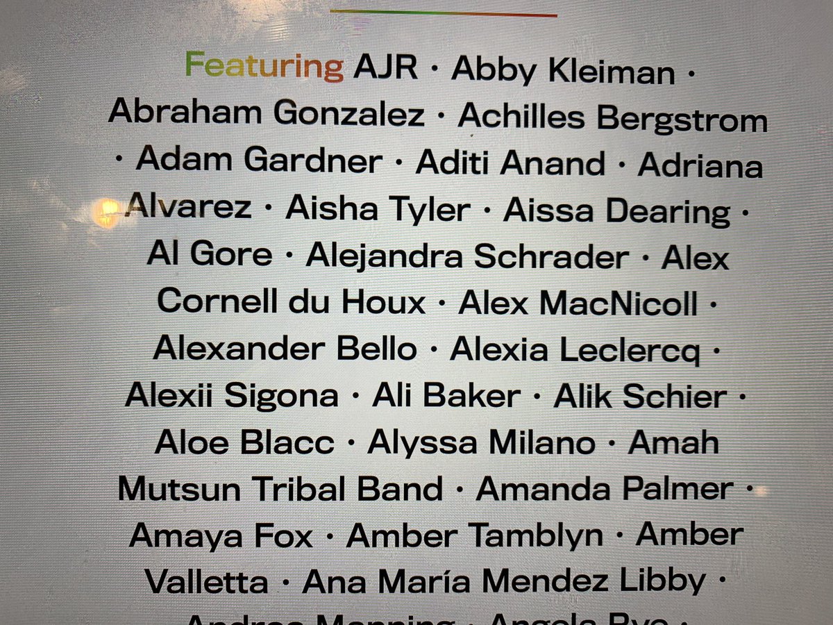 LisaGoldSchier's tweet photo. Alik is in some good company for #earthdaylive 11am Friday! https://t.co/iax2Esy7Sq https://t.co/YhG9I4TCBF