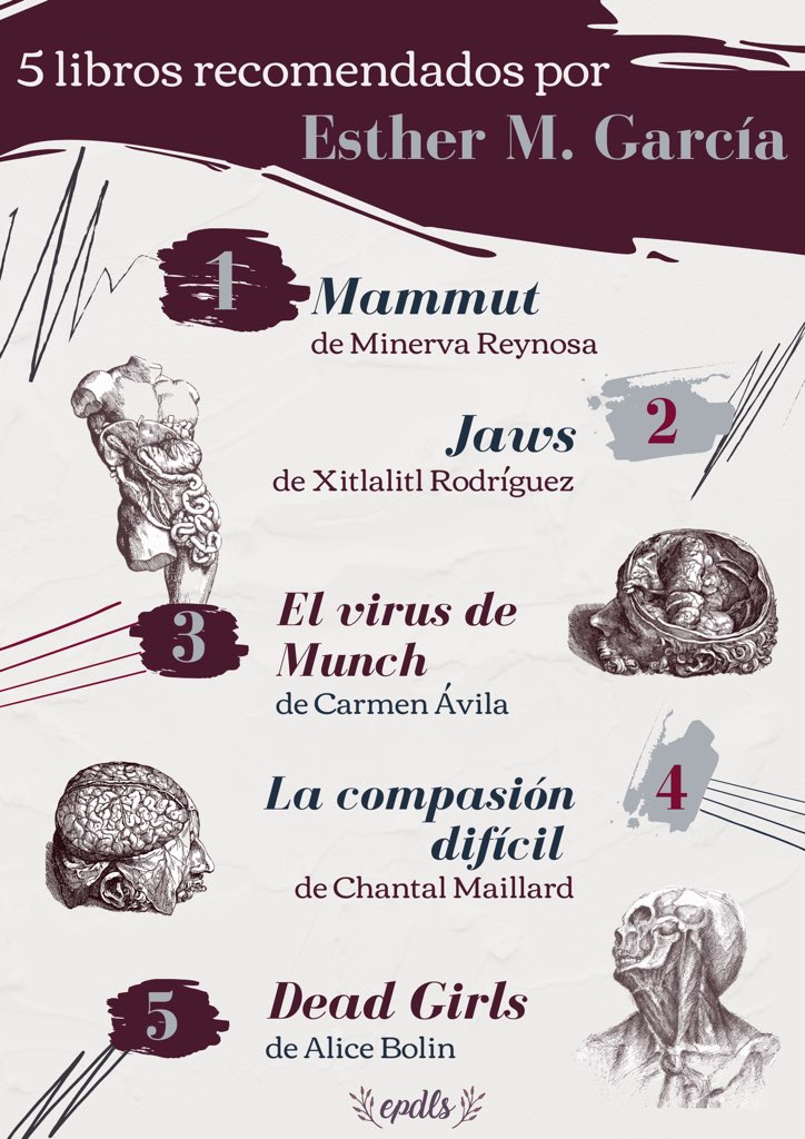 En esta calurosa noche, continuamos con las celebraciones al día del libro compartiendo cinco recomendaciones de la encantadora <a href="/Tete_GarciaG/">Esther M. García</a> ❤️. 
#DiaDelLibro #DiaMundialDelLibro #Nuestrasautorasrecomiendan 
📚❤️