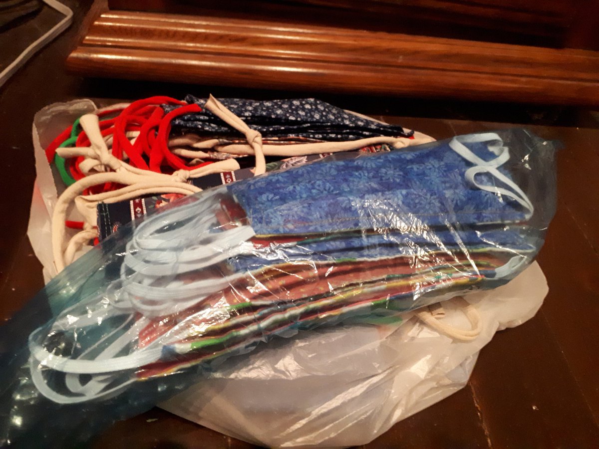 NCConnector's tweet photo. What rounds out a day of @KWLoT goodness? Picking up #masks generously made and donated by local members of @DaysForGirls and Waterloo County #QuiltersGuild for all the amazing #DirectSupportPeople of @EAFWR https://t.co/sDaEomqWpu