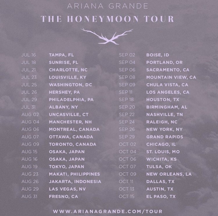 Honeymoon Tour || February 25th, 2015 - October 25th, 2015