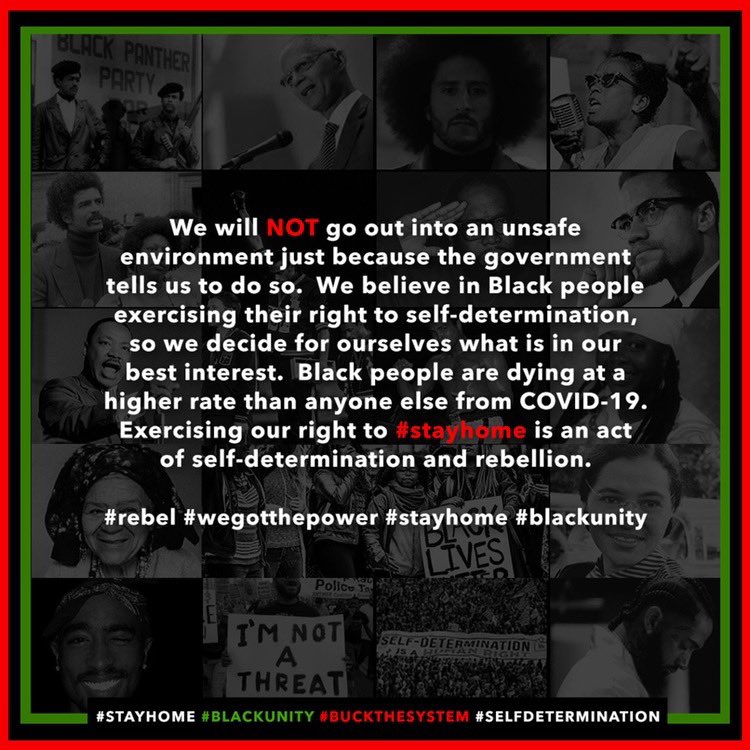 CoachTanya4Real's tweet photo. #stayhome #blackunity #buckthesystem #selfdetermination
#SankofaChurch #TMCOSS https://t.co/Y0rUl1OKNS