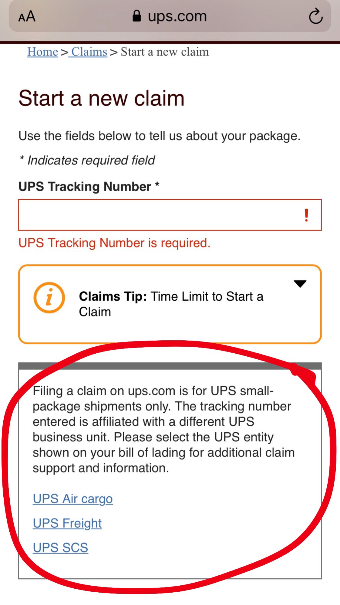 Ups Tracking Number Example