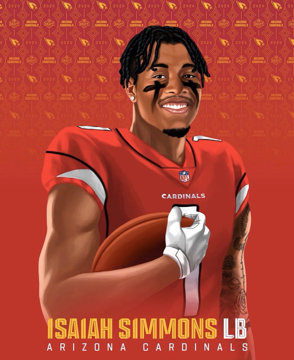 Olathe North➡️Clemson➡️Arizona #ONEFOOTBALL <a href="/isaiahsimmons25/">Isaiah Simmons</a>