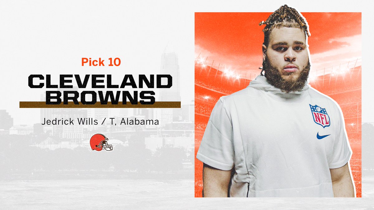 SportsCenter's tweet photo. From Bama to the Browns 💪

Jedrick Wills Jr. is headed to Cleveland! https://t.co/xAA0GDjXSE