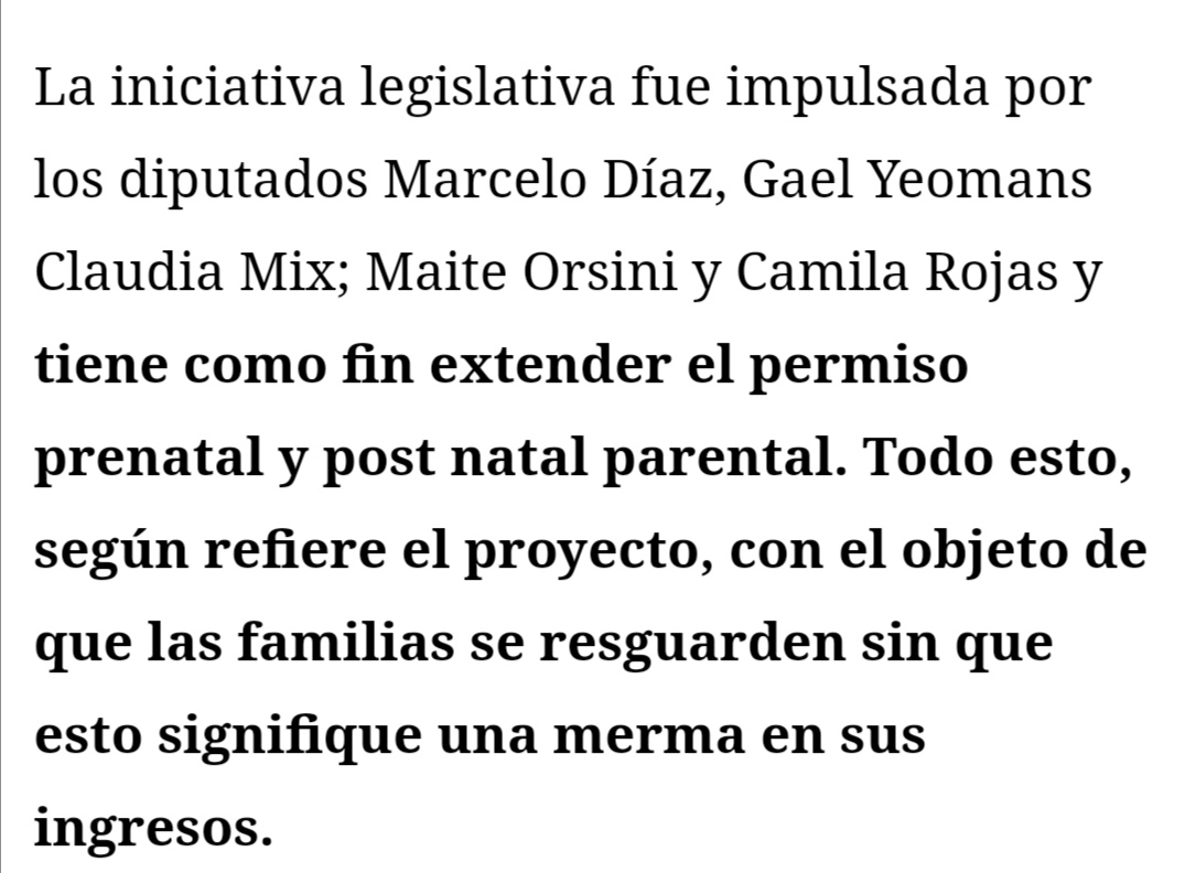 ConySchon's tweet photo. Diputadas @GaelDiputada y @MaiteOrsini llevan semanas empujando proyecto de extensión del #postnatal a contrapelo de gobierno. Mientras, diputadas de derecha se lo piden a empresarios CPC por buena voluntad ¿por qué no pedirle directamente al presidente que patrocine el proyecto? https://t.co/YLqD4il5Ad