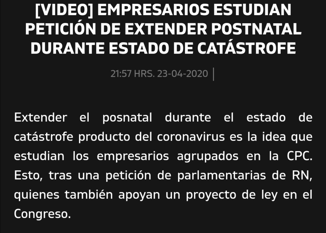 ConySchon's tweet photo. Diputadas @GaelDiputada y @MaiteOrsini llevan semanas empujando proyecto de extensión del #postnatal a contrapelo de gobierno. Mientras, diputadas de derecha se lo piden a empresarios CPC por buena voluntad ¿por qué no pedirle directamente al presidente que patrocine el proyecto? https://t.co/YLqD4il5Ad