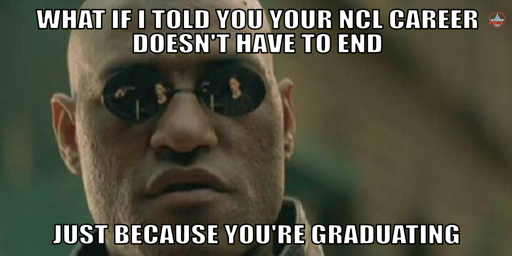 NatlCyberLeague's tweet photo. Have you enjoyed your time in the #NCL and itching for more now that you're graduating?! Apply to become a part of our #elite cyber team of NCL Player Ambassadors! 💥💥#ethicalhacking #cybersecurity #infosec #virtualcomp
👉https://t.co/OMLSPpT1OP https://t.co/vzZCoO0TJ1