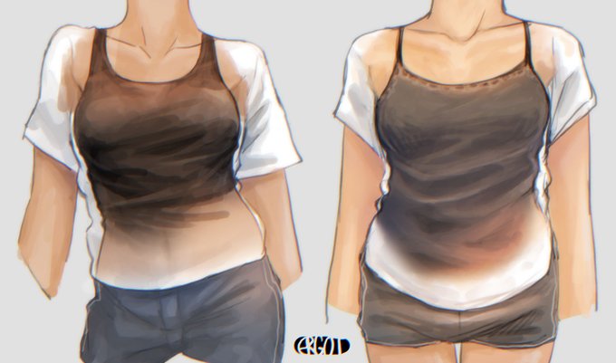 「胸 ショートパンツ」のTwitter画像/イラスト(古い順)