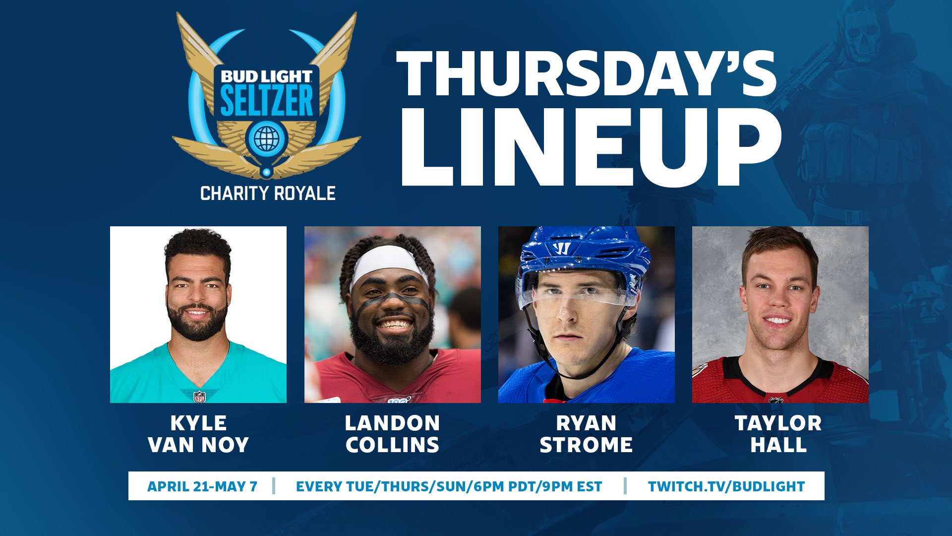 berolige ydre opbevaring Twitch Esports on Twitter: "The action rolls on in the @BudLight Seltzer  Charity Royale Tournament! @KVN_03 @TheHumble_21 @strome18 &amp; @hallsy09  drop in to Call of Duty: Warzone to raise money for charities