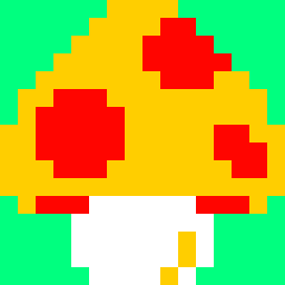 富士山ナオ No Twitter 長男画 スーパーマリオキノコ 8bitpainter Pixelart ドット絵