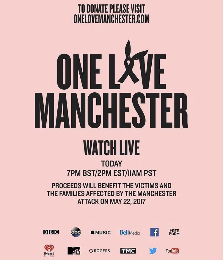 One Love Manchester benefit concert || June 4th, 2017