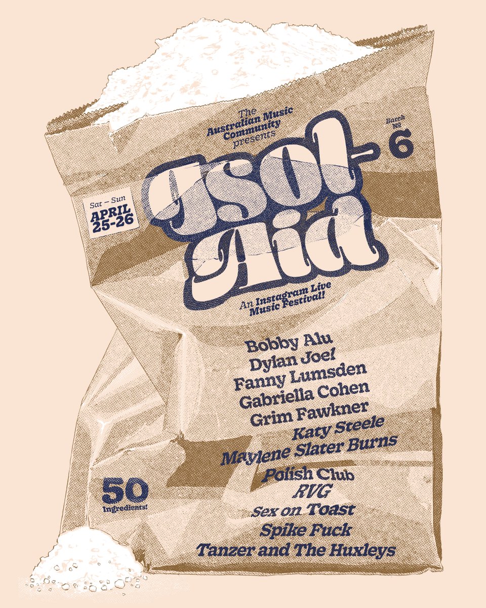 isolaidfestival's tweet photo. FULLY SIX! Are you bready?! @bobbyalu @dylanjoel @Fannylumsden @gabriellaacohen @GrimFawkner @katy_steele @bestpolishclub @rvgband @SteveSmythMusic and MANY MORE 🥖🍞 https://t.co/PbSssAjF3P