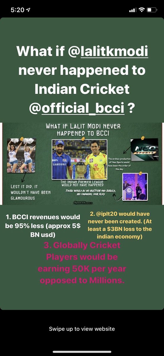 LalitmodiFC's tweet photo. No @LalitKModi no @IPL and NO #Billions to @BCCI for sure!! #iplking #lkm #ipldad #worldsbestsportsleague @RuchirLModi https://t.co/L5jIAKwROW