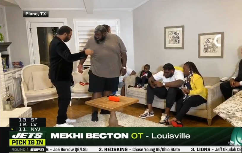 Mekhi Becton NFL Draft TweetCap – Cardinal Sports Zone