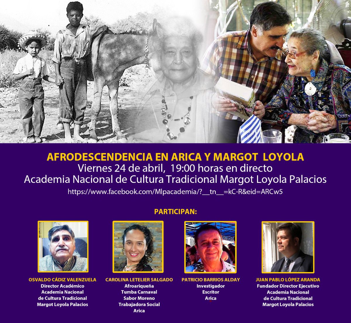 Academiamlp1's tweet photo. Transmisión en vivo 19:00 horas a través del Facebook Academia Nacional de Cultura Tradicional Margot Loyola Palacios https://t.co/6b9V7XRRm9