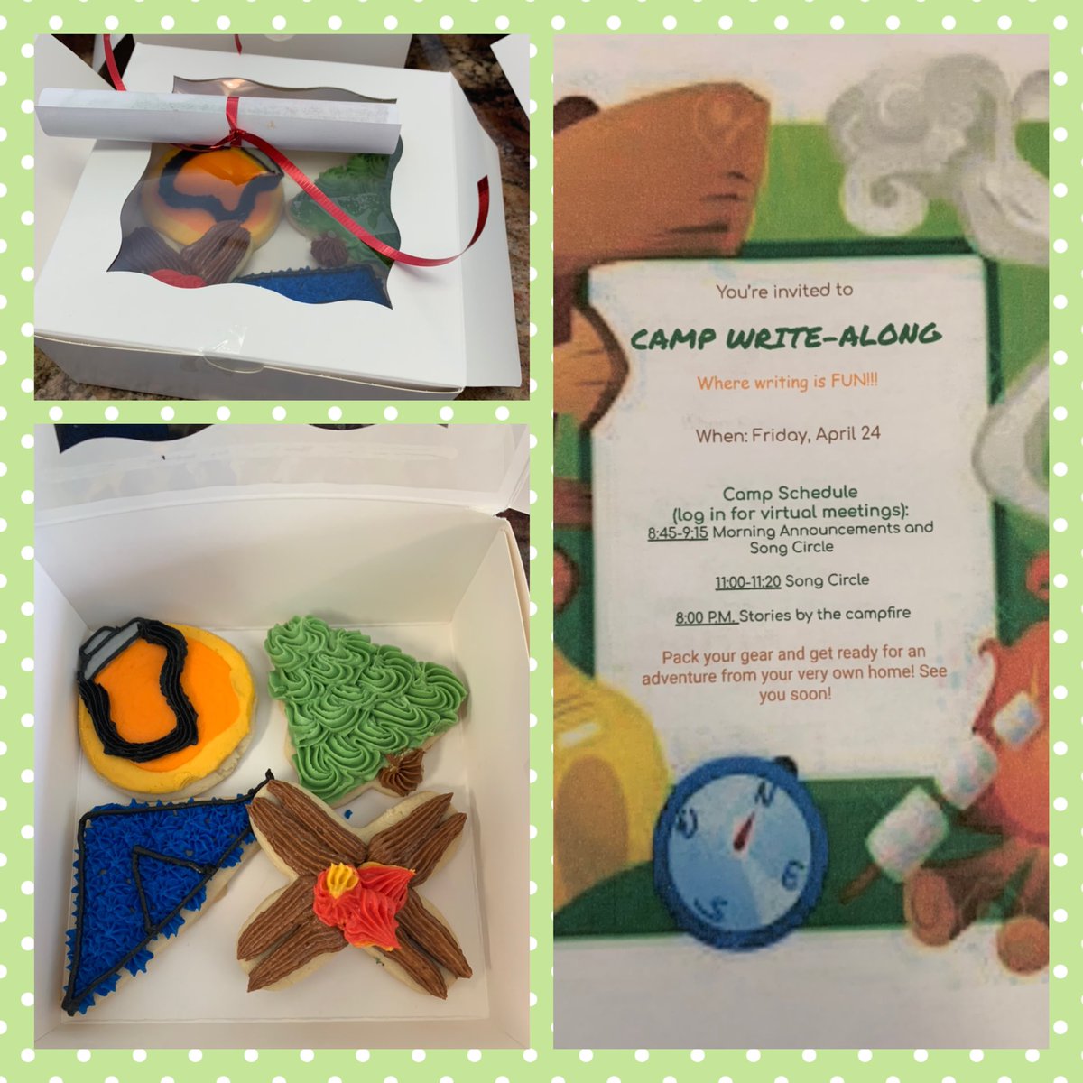 LennieGarcia6's tweet photo. Tomorrow is Camp Write-Along! I can’t wait to enjoy this experience with my scholars! While I’ve never gone to camp virtually before, it will definitely be a new and exciting journey! Invitations and campfire treats have been delivered...we are ready! @HaysSTEAMshines #SHINEhays https://t.co/yCr1eVRzJk