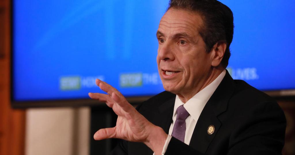 CBSNews's tweet photo. "One of the really dumb ideas of all time": Cuomo blasts McConnell for suggesting states declare bankruptcy https://t.co/jP9kDw7D1v https://t.co/ZTbx1X3tCe