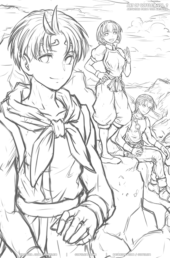 Suikoden 2 fanart sketch (Riou, Nanami, & Jowy) ⁽(◍˃̵͈̑ᴗ˂̵͈̑)⁽
A great classic jrpg buried in time ('u`ゞ)
#Riou #Nanami #Jowy #Suikoden #Suikoden2 #jrpg #リオウ #ジョウイ #ナナミ #幻想水滸伝II #幻想水滸伝 #classicjrpg