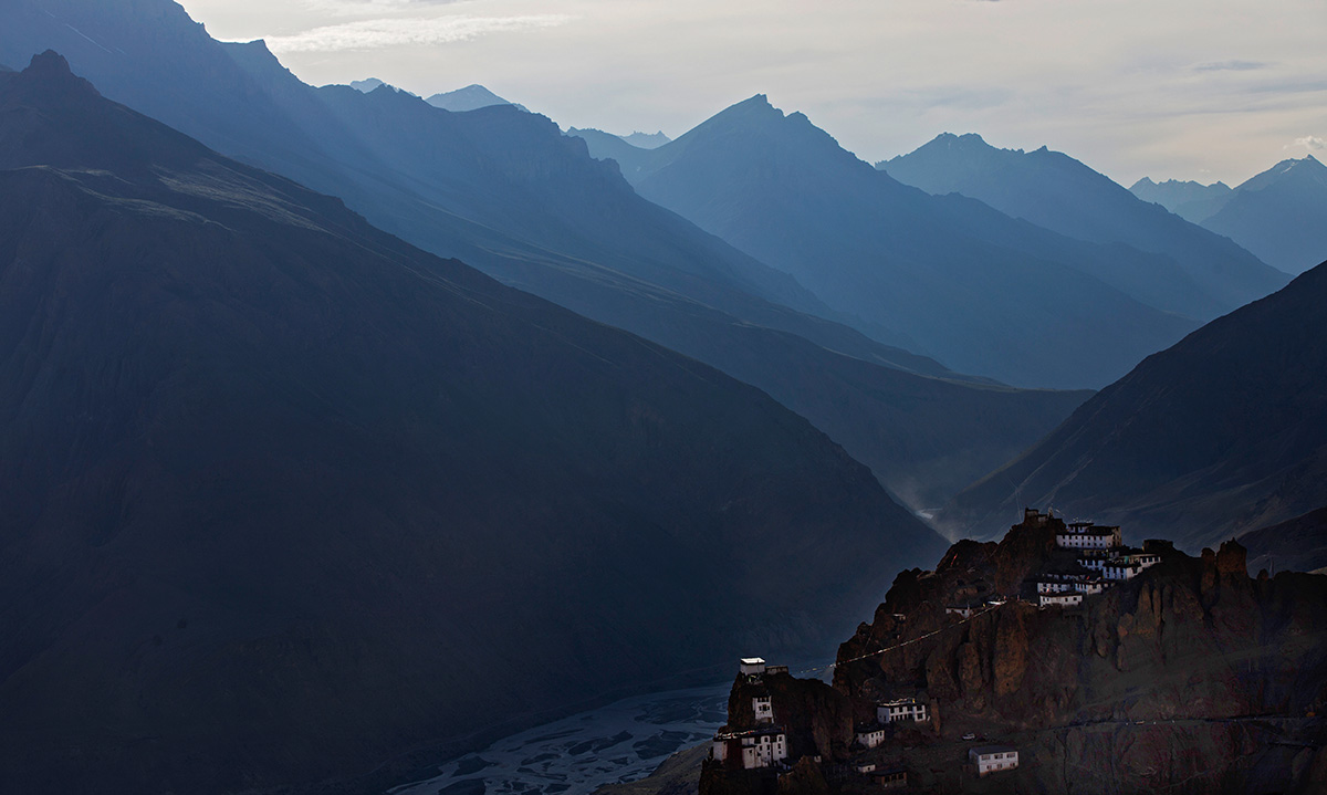 I once asked a monk, 'why do you build monasteries so faraway from every place?' He replied, 'because we wanted to stay away from the world'.Dhankar Monastery in the Himalayas.