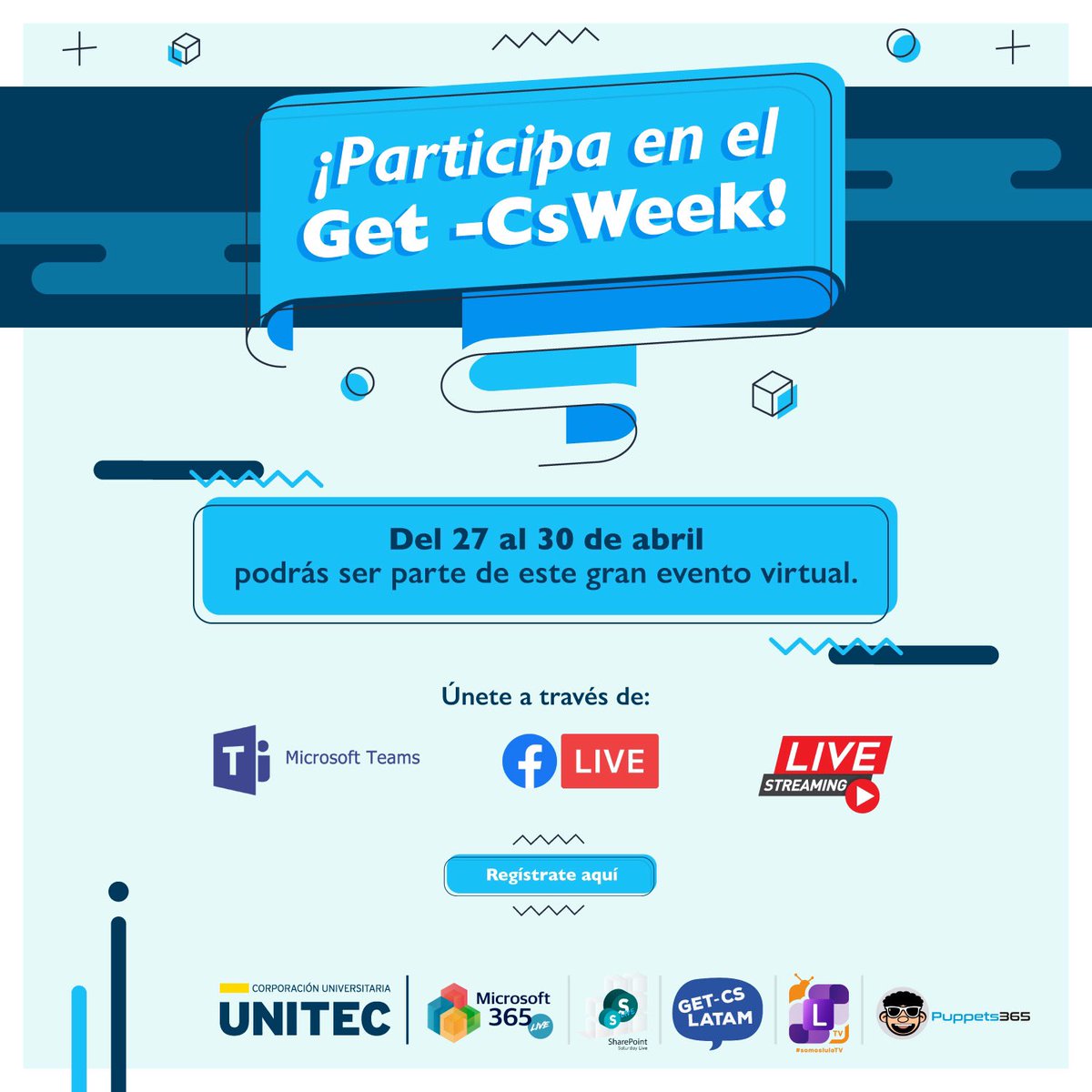 fchiquiza's tweet image. Listos para el #getcsweek???
@GetCsLatam @ucblogmx @somoslulo @m365live @spsliveorg @pointcollcom @YoSoyUnitec