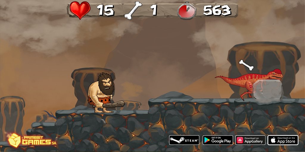 CavemanChuck's tweet photo. @melon_cell Nope, it's clasic platformer 😀🙃 https://t.co/vYnQeIjVXX
