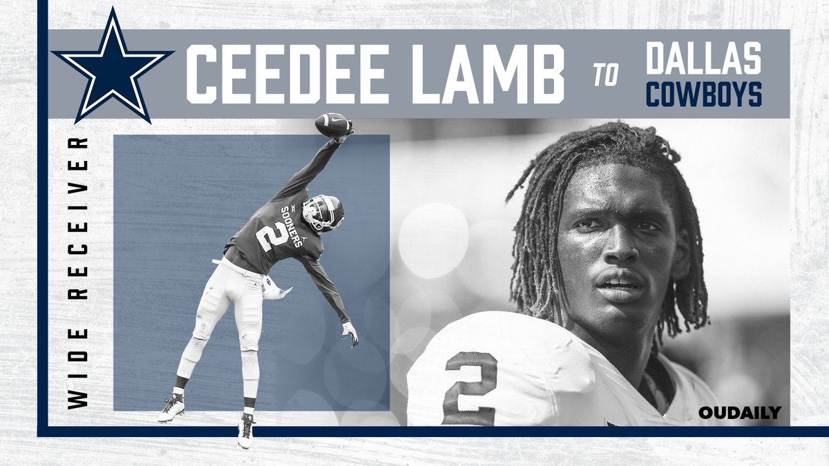 CeeDee Lamb has been drafted to the Dallas Cowboys with the 17th overall pi...