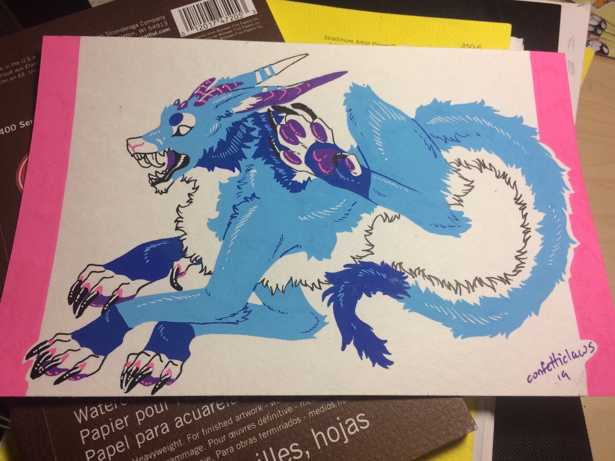Confetticlaws's tweet photo. @vhsdruid I’d love to if you’re still up for an art trade! https://t.co/cUbl9YIXh9