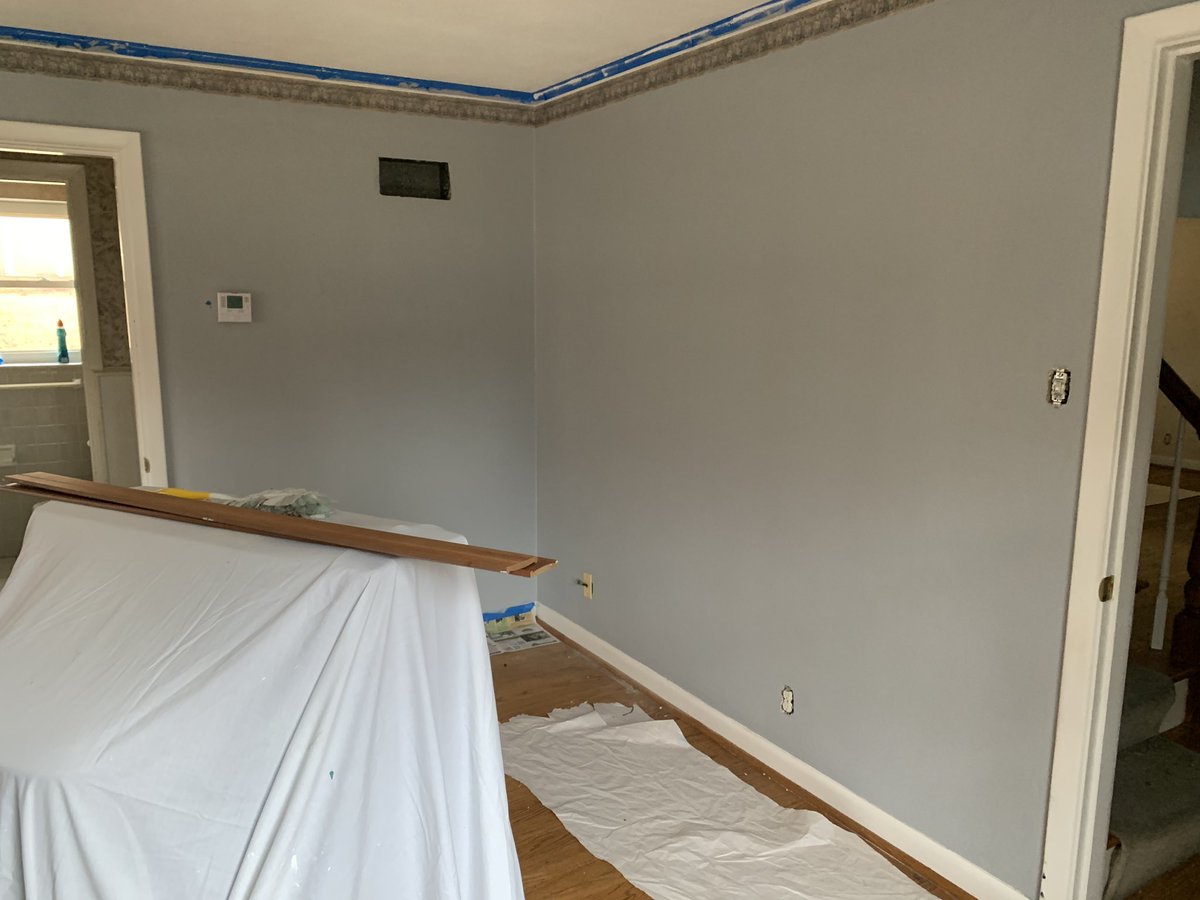 OK. Once again it has been a HOT MINUTE since I updated this thread. I don’t know how many hours/ days me, Charles and some other family members have put into this but okay. The front rooms! They be painted!