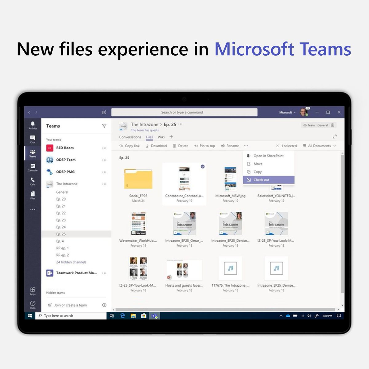 MicrosoftTeams's tweet photo. ICYMI: New files experience in #MicrosoftTeams powered by @SharePoint rolled out worldwide. Read about it here: https://t.co/b7Vi48IhCj