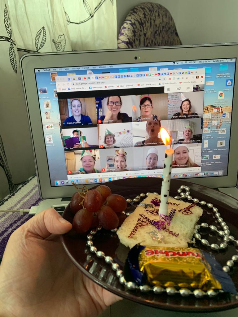 Two weeks of online learning <a href="/ais_singapore/">Chase</a> &amp; feeling very grateful to be working w such an incredible group of professionals. Prep Ts have been open-minded inquirers, with a 'can-do' attitude, supporting Ss, families &amp; one another.. even with virtual b'day parties 🎉 #CognitaWay