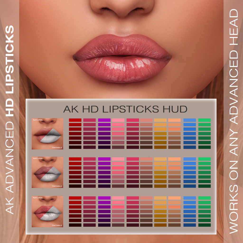 AKERUKA's tweet photo. Hi ladies, now you can purchase the amazing hud with 210 colors also for your Advanced heads!!!Is a really nice price, 600L for all those amazing colors, 70 colors for each style and are 3 different one.For https://t.co/972aO7VFny https://t.co/N7HexSycUU