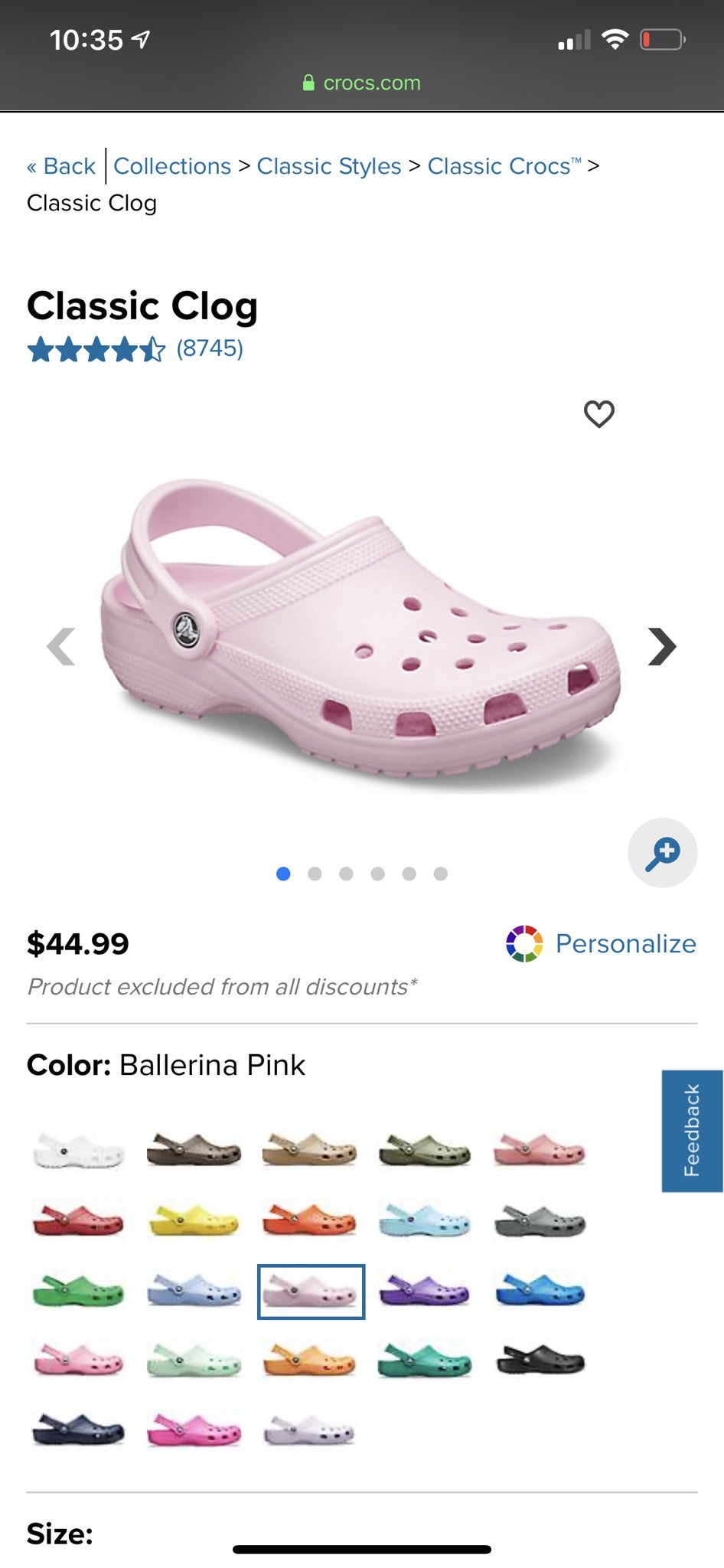 Crocs colors 2020 sales