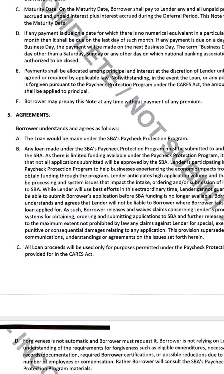 When he read the “stage 3” note from Chase he noticed Paragraph 5b, releasing Chase bank from any liability and damage caused by their handling and processing of the loan.