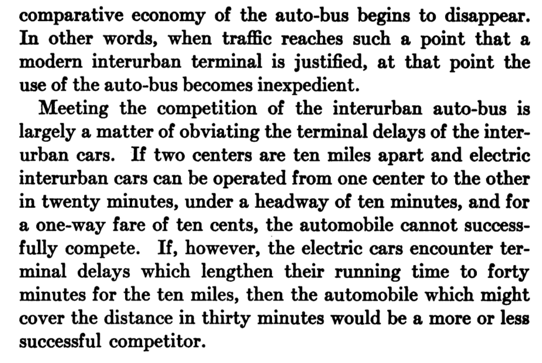 What will make people ride rail? Congested streets and speedy, reliable, affordable rail service. This is understood in 1917.