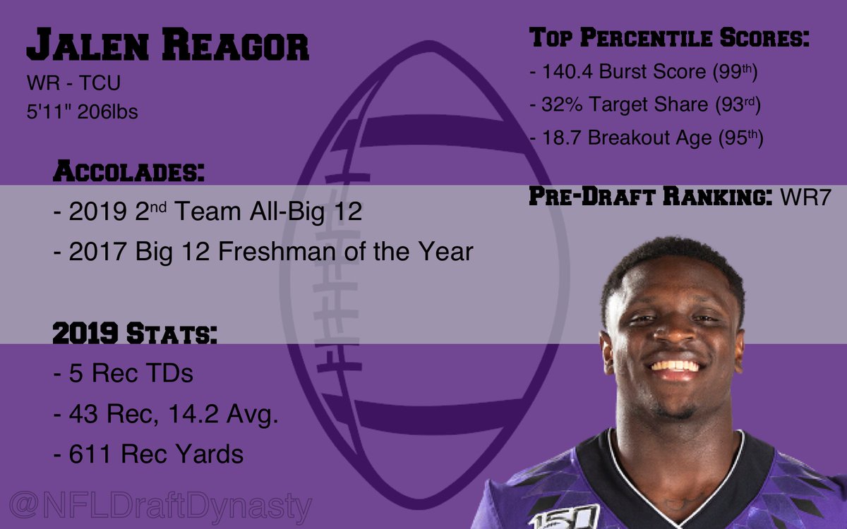 The Philadelphia Eagles select Jalen Reagor to catch passes from Carson Wentz  #NFLDraft2020  