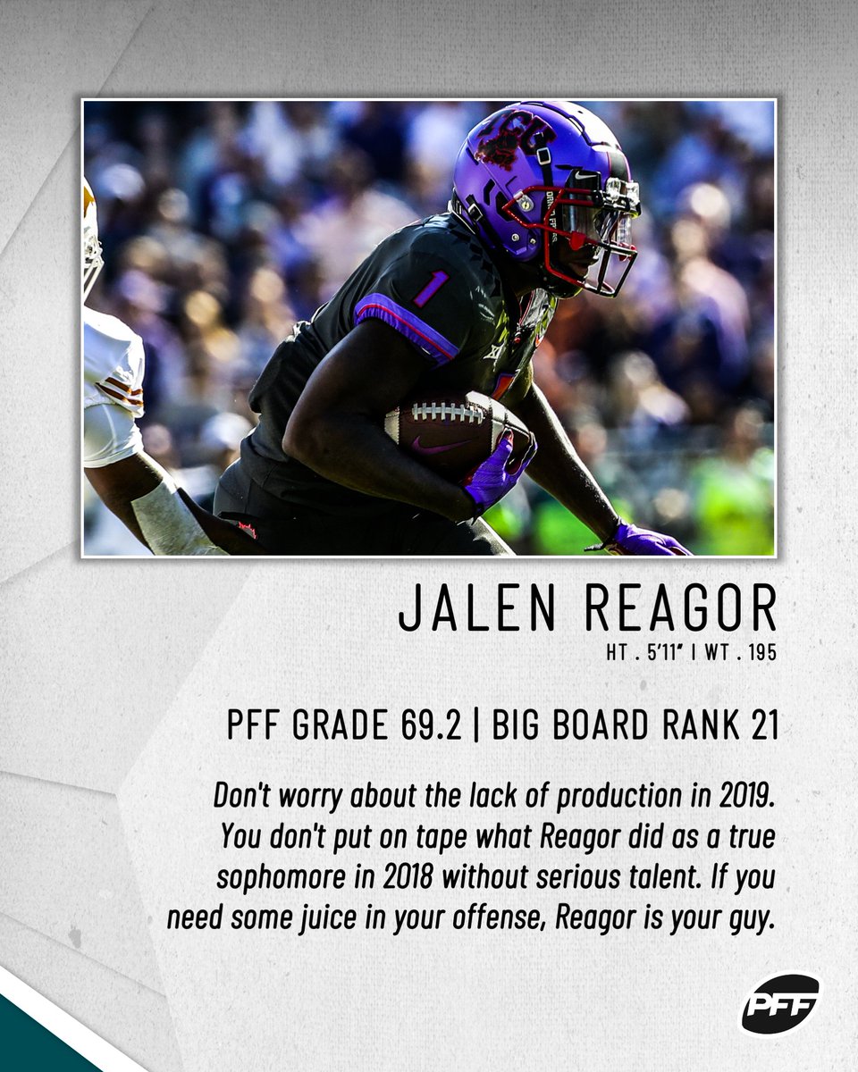 With the 21st overall selection in the 2020 NFL Draft, the Philadelphia Eagles select...Jalen Reagor, WR, TCU