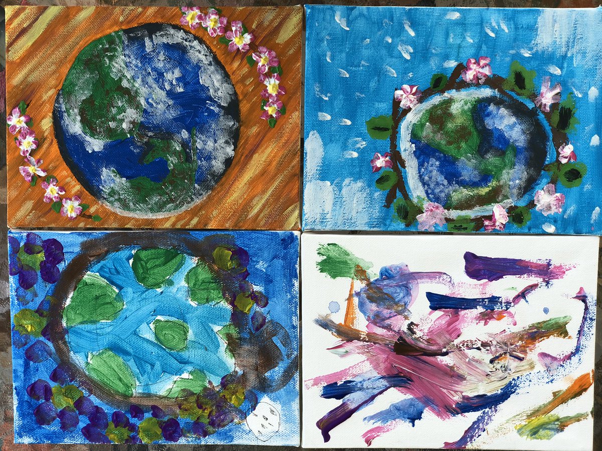 mom_crisis's tweet photo. A huge shout out to @azlotusart for her viral art lessons! My 2, 6 &amp; 9 year olds and I spent some time in the fresh air with her today💚 Great tips and encouragement! Anyone else getting artsy during this quarantine? Show us what you’re doing! #MyMomLifeCrisis https://t.co/zmtU4H6FYV