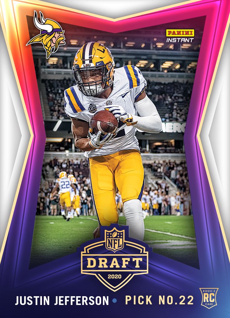 Let's get it #SKOL. Ready to put the work in and get out on the field with the <a href="/Vikings/">Minnesota Vikings</a>! Check out my #PaniniInstant card here 🔥 qr.paniniamerica.net/2zc6c #NFLDraft #WhoDoYouCollect