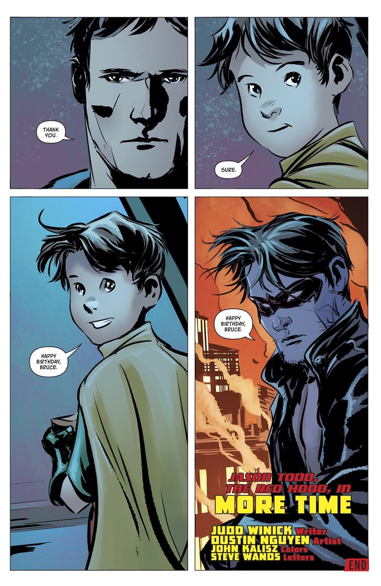 "Happy Birthday Bruce." — Robin 80th Anniversary