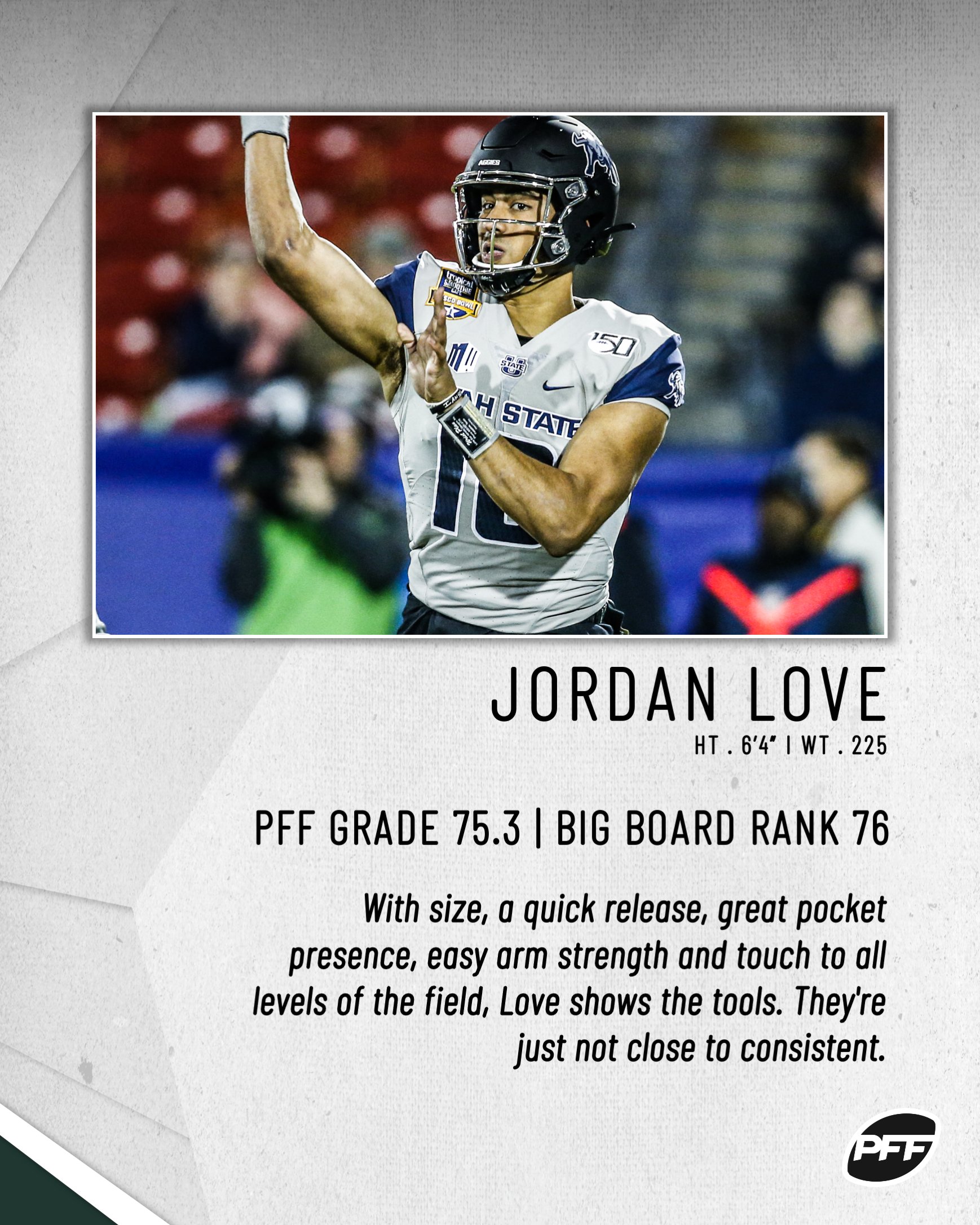 PFF on X: 'With the 26th overall selection in the 2020 NFL Draft