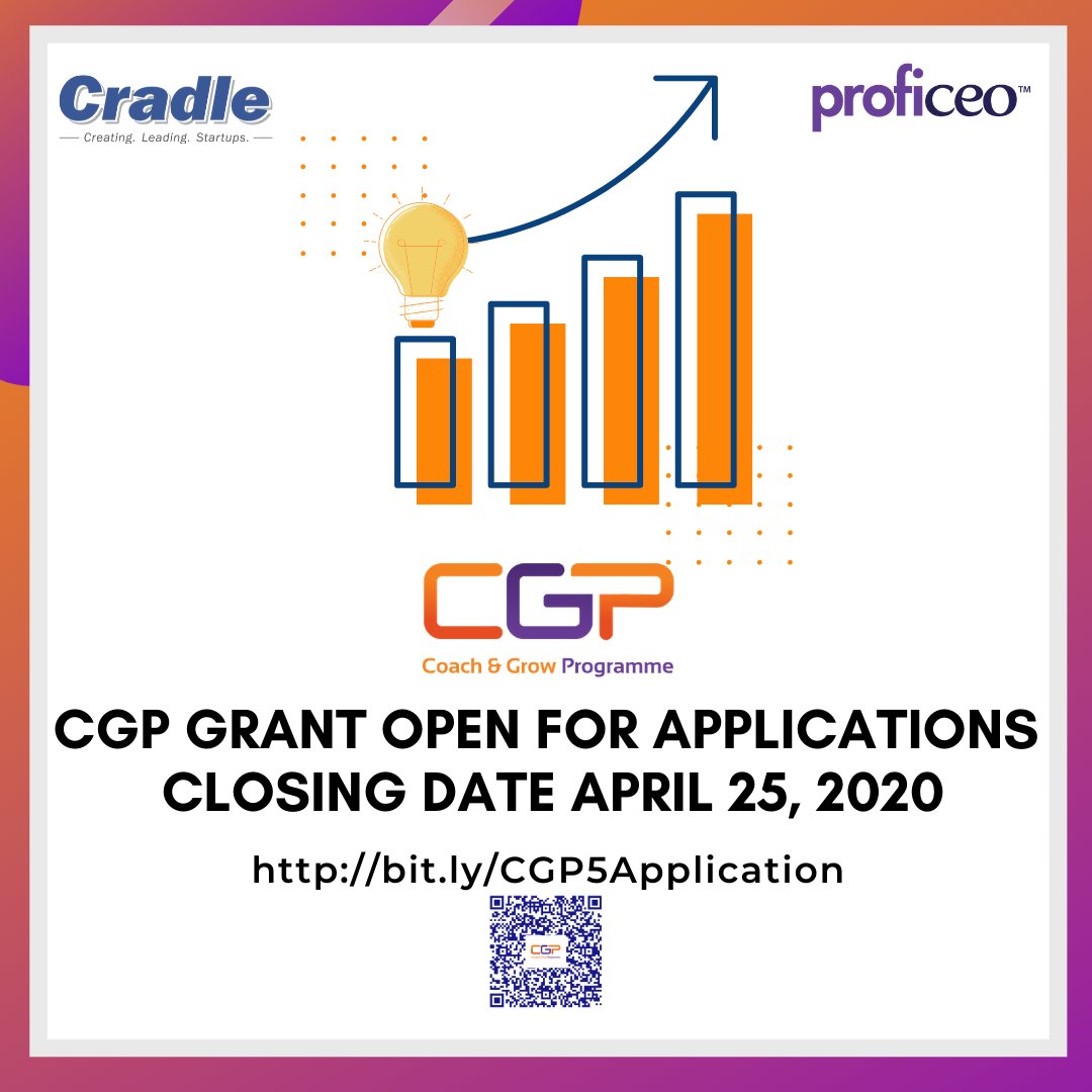 cradlefund's tweet photo. Last day to submit your application for #CGP tomorrow 25th April 2020!

Be part of the successful programme today! Apply Now at https://t.co/diK03oOTOH

Learn more about the programme here: https://t.co/akmjqtVjRN

#CradleFund #Proficeo #StartupsToScaleUps https://t.co/NlzVpM3TaK
