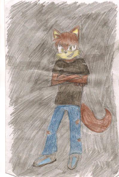 Let's start off this thread with my first OC. Caine the wolf.Started as a self-insert before I knew what fursonas were. (Late 2010, early 2011)