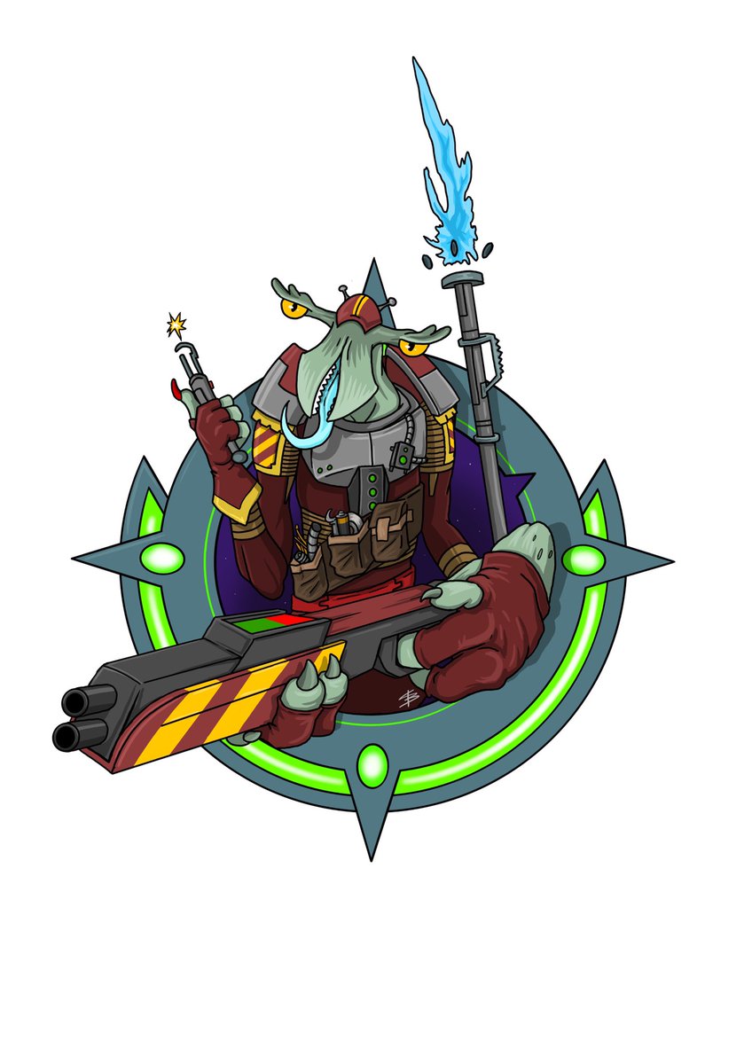 simonsterousart's tweet image. Crittercon Prize art for HypnoGoblin. Izalguun Mechanic/Soldier @CosmicCrit @CosmicPatrick