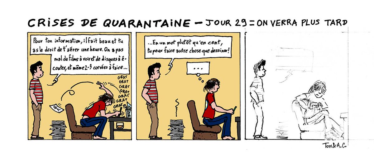QuarantaineDe's tweet photo. [Jour29] : On verra plus tard... https://t.co/HBNYeoeQCI