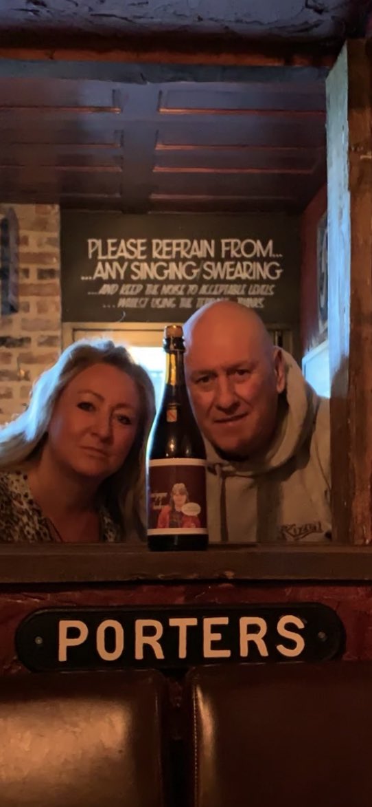 maltingsyork's tweet photo. Today we remember one of our own Julia Beattie a regular @maltingsyork for 27 years... Her son Callum aka Shaggy is a key member of the team here... You are missed everyday Mrs T you were a friend to everybody that encountered you in any capacity throughtout your life #RIP 💛💙 https://t.co/nJJuO6ygYD