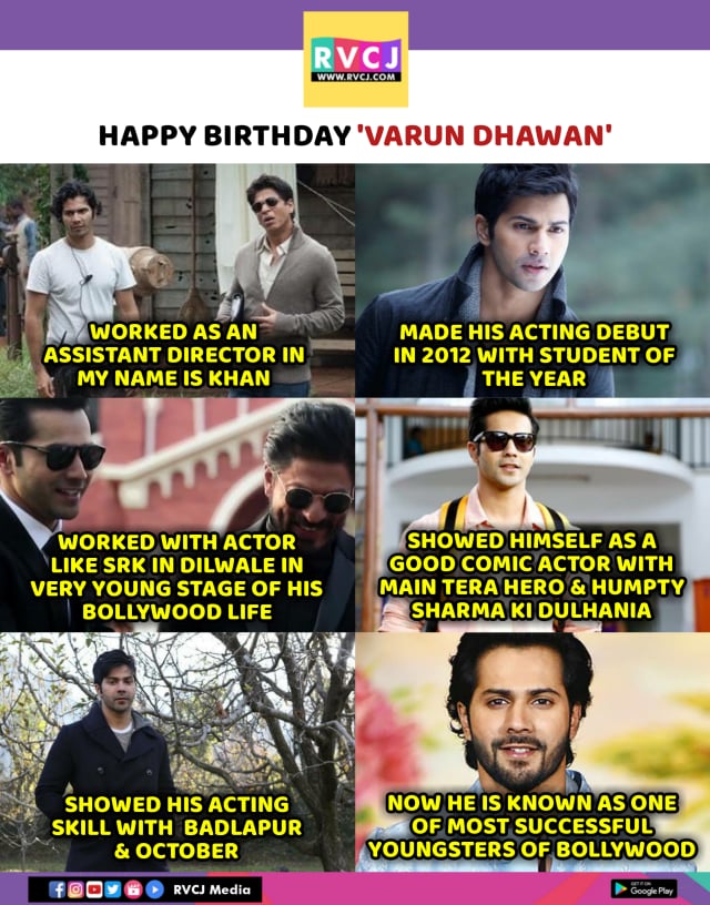 Wish you a very happy birthday, Varun Dhawan 